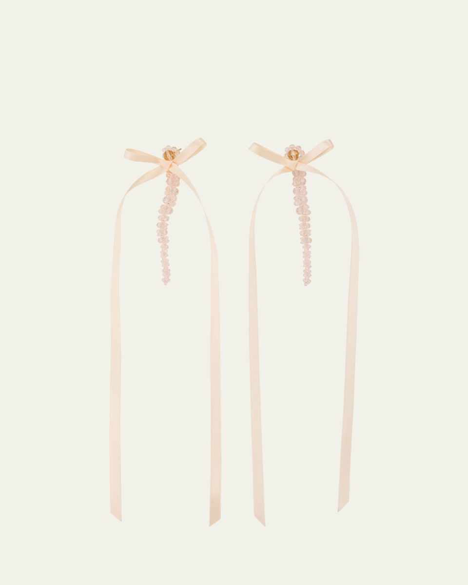 Bow Ribbon Drip Earrings